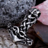 Thorshammer mit Helm, Silber