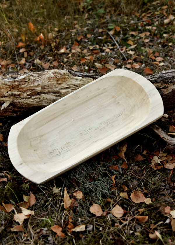 1580382450b_holztrog_glatt_versiegelt_trog_lagerleben_mittelalter Drevené koryto z lipového dreva, hladké, utesnené, cca 45 x 23 x 6 cm