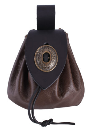 1600010010_geldkatze_lederbeutel_ledertasche_leather_pouch_mittelalter-1 Veľký stredoveký kožený mešec na peniaze s kovovým zapínaním