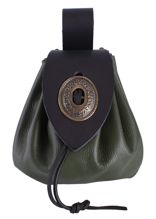 1600010010b_geldkatze_lederbeutel_ledertasche_leather_pouch_mittelalter-1 Veľký stredoveký kožený mešec na peniaze s kovovým zapínaním