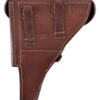 1601000802b_pistolenholster_pistol_holster_P08 Pistolenholster für P08 aus braunem Leder