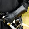 Stulpenhandschuhe, schwarz