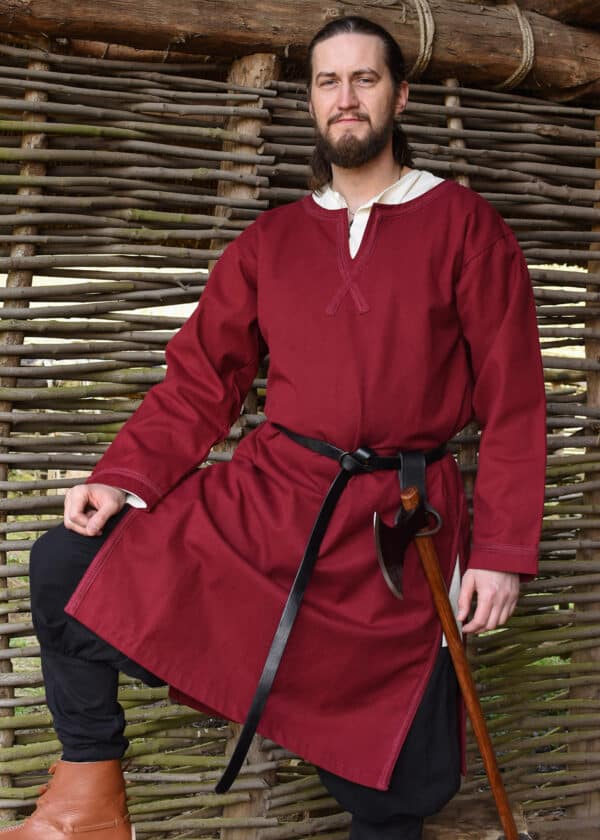 Stredoveký dlhý kožený opasok, 190 cm