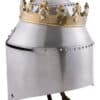 Grosser Königlicher Topfhelm mit Krone, 1,6 mm Stahl
