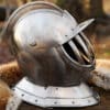 Geschlossene Sturmhaube, Burgonet, 17. Jh., 1,6 mm Stahl
