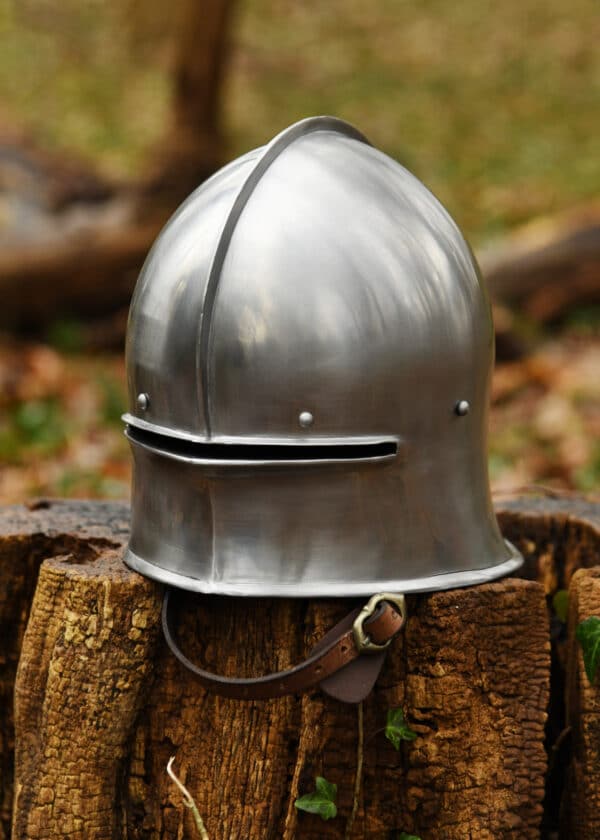 Einfacher Schaller, Mittelalter Helm, 1,6 mm Stahl, 15. Jahrhundert