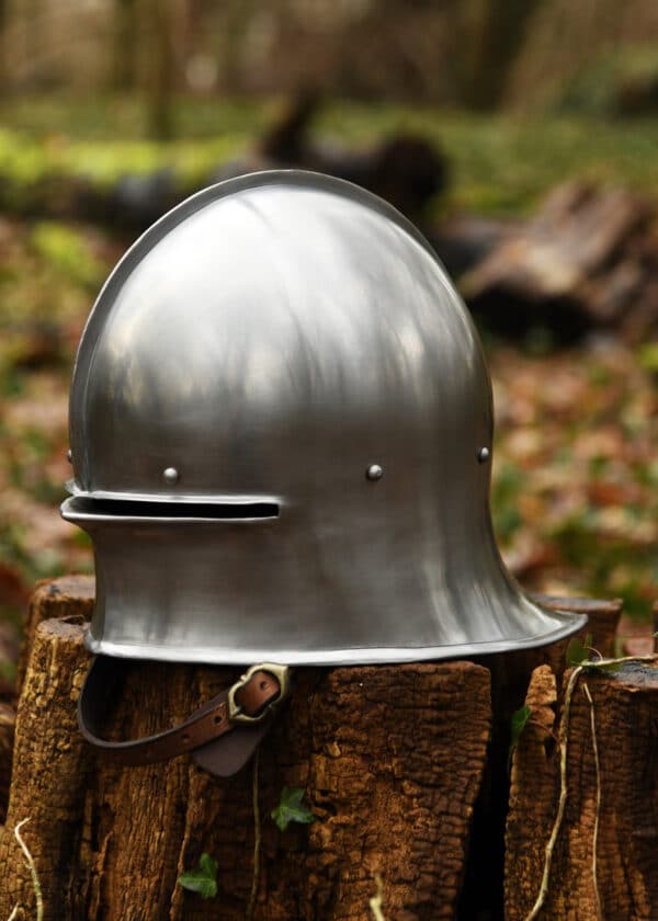 Einfacher Schaller, Mittelalter Helm, 1,6 mm Stahl, 15. Jahrhundert