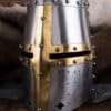 Grosser Topfhelm, 14. Jh., 1,6 mm Stahl