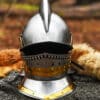Burgonet, oder Sturmhaube, 1,2 mm Stahl
