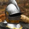 Burgonet, oder Sturmhaube, 1,2 mm Stahl