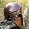 Italo-Korintherhelm, Stahl in Antikfinish