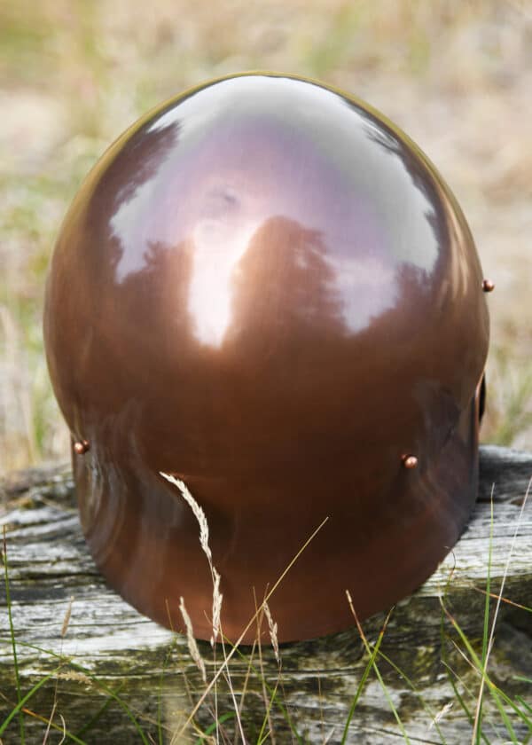 Italo-Korintherhelm, Stahl in Antikfinish