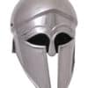 Italo-Korintherhelm, Stahl, mit Lederinlay