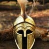 Italo-Korintherhelm mit Helmbusch, 1,3 mm Messing