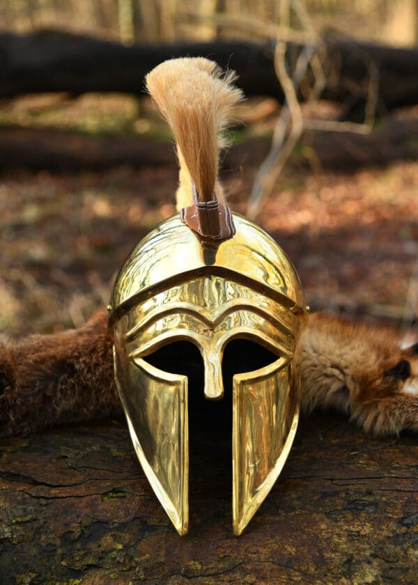 Italo-Korintherhelm mit Helmbusch, 1,3 mm Messing