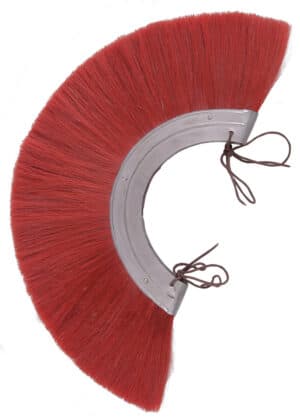 Römischer Metall-Helmbusch, Crista, rot