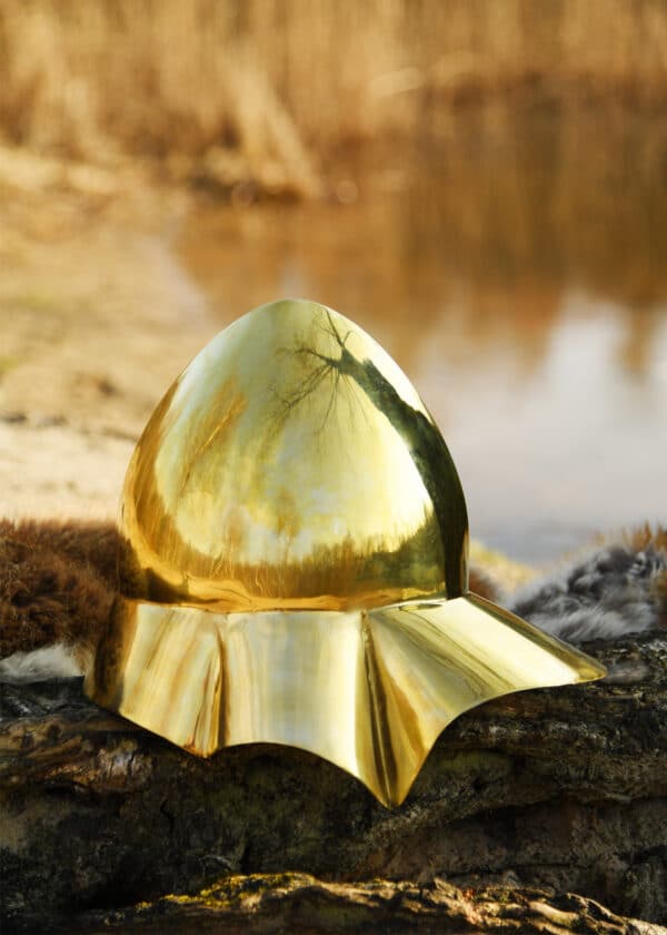 Böotischer Helm, Griechischer Helm aus Messing, 4. Jh. v. Chr.