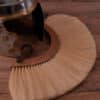 Römischer Helmbusch aus Holz, Crista, blond