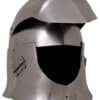 Topfhelm mit Klappvisier, 1,6 mm Stahl