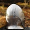Topfhelm mit Klappvisier, 1,6 mm Stahl
