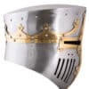 Kreuzritter-Topfhelm, 13. Jh., 1,6 mm Stahl