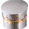 Kreuzritter-Topfhelm, 13. Jh., 1,6 mm Stahl