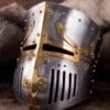 Kreuzritter-Topfhelm, 13. Jh., 1,6 mm Stahl