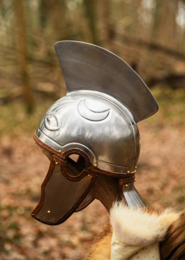 Spätrömischer Centurion Helm (Intercisa IV), Stahl