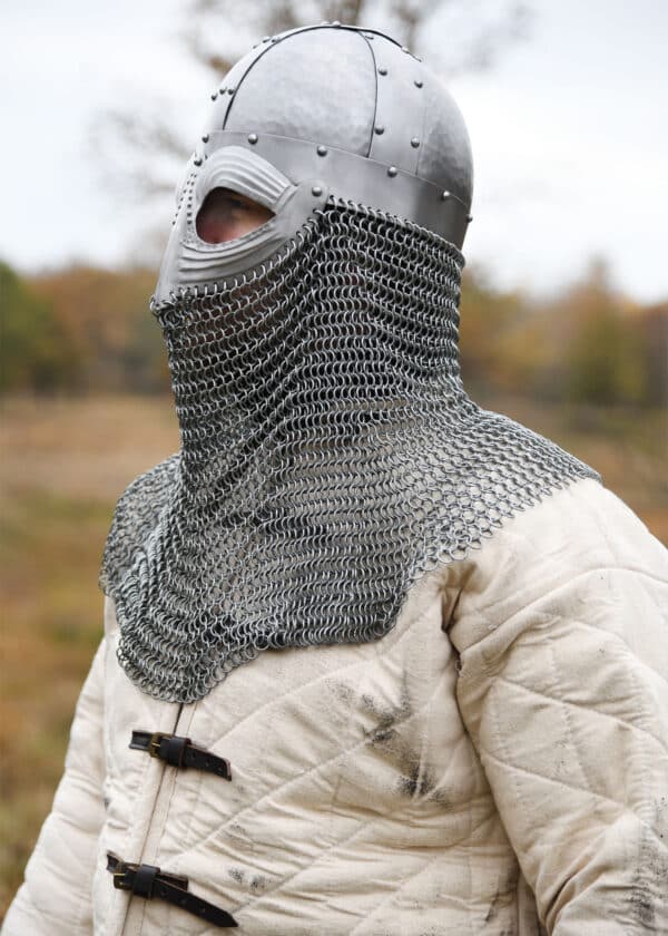 Vendelhelm mit Kettenbrünne, 1,2 mm Stahl