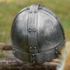 Vikingská okuliarová prilba s koženou vložkou, 10. storočie, 1,6 mm oceľ