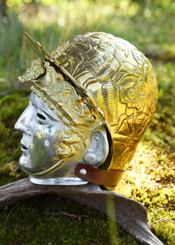 Ribchester Kavalleriehelm, Messing und Stahl