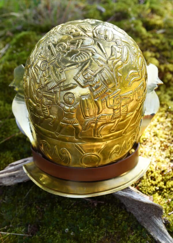 Ribchester Kavalleriehelm, Messing und Stahl