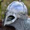 Wikinger Brillenhelm, mit Kettenbrünne, 2 mm Stahl