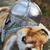 Wikinger Brillenhelm, mit Kettenbrünne, 2 mm Stahl