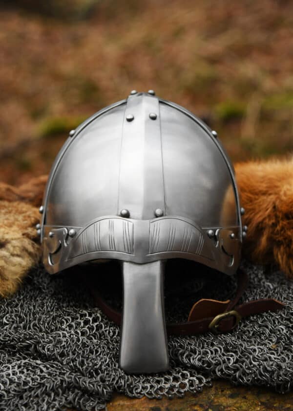 Spangenhelm mit Nasal, 2 mm Stahl