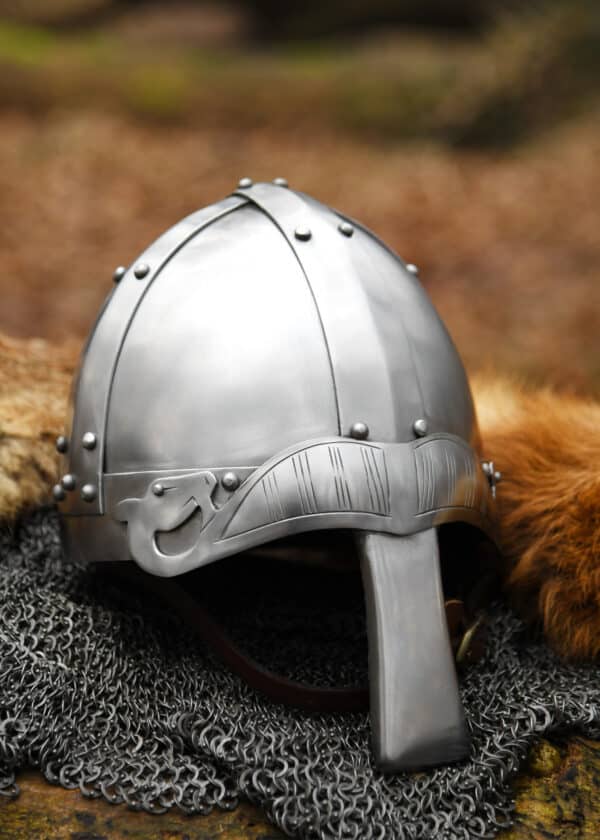 Spangenhelm mit Nasal, 2 mm Stahl