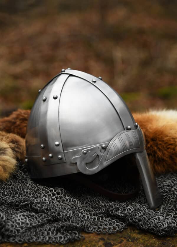 Spangenhelm mit Nasal, 2 mm Stahl