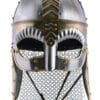 Brillenhelm Beowulf mit Wangenklappen und Kettenbrünne