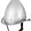 Spitzer Morion Helm mit Lederinlet
