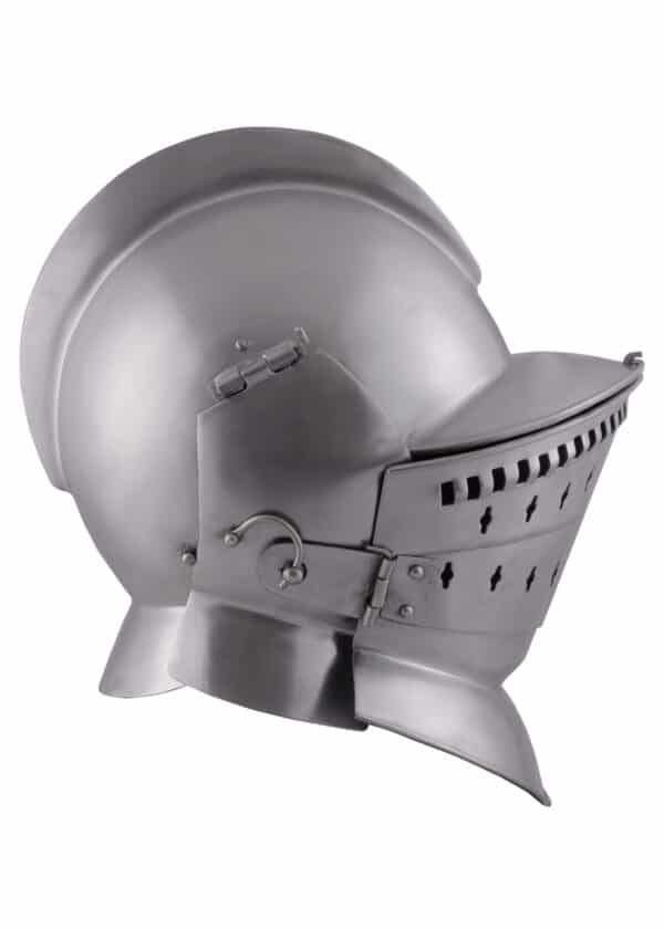 Sturmhaube od. Burgonet, 3-teilig, 2 mm Stahl
