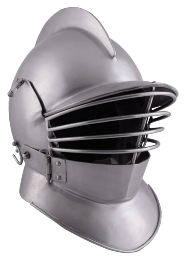 Sturmhaube od. Burgonet, 3-teilig, 2 mm Stahl