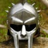 Gladiatorenhelm Maximus mit Lederinlay mit Dornen