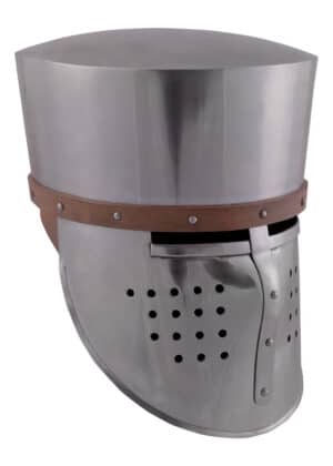Kreuzfahrer-Topfhelm, ca.1180, 2 mm Stahl