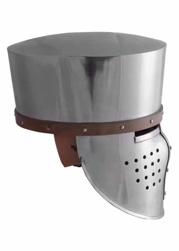 Kreuzfahrer-Topfhelm, ca.1180, 2 mm Stahl