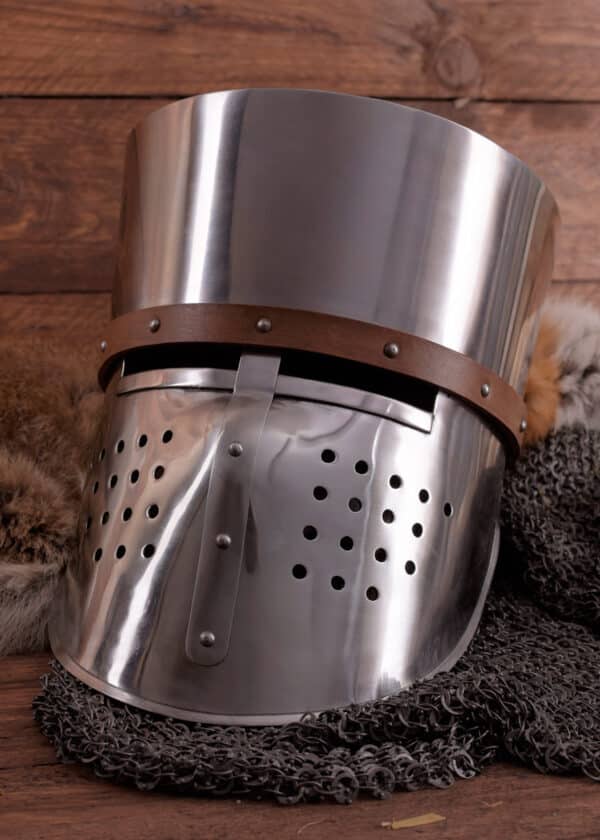Kreuzfahrer-Topfhelm, ca.1180, 2 mm Stahl