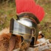 Attischer Helm mit Haarbusch, 1,6 mm Stahl