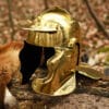 Auxiliar Infanterie-Helm, nach Niederbieber-Fund, aus Messing