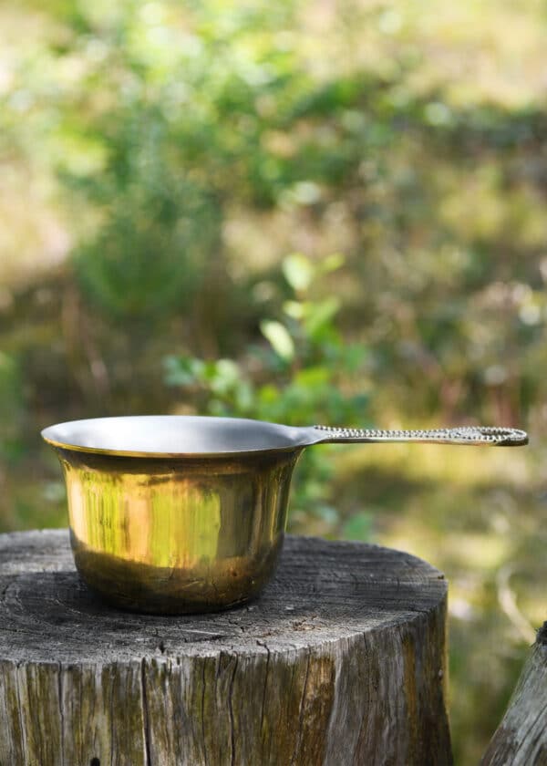 Patera, römische Lagerpfanne, verzinntes Messing