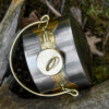 Römische Feldflasche (Laguncula), Stahl und Messing