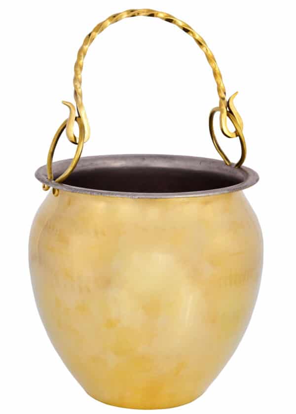 Situla, rímsky hrniec, mosadz, pocínovaná